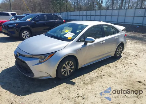 2021 Toyota Corolla Hybrid Le из США, поврежденный, VIN JTDEAMDE8MJ011201